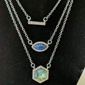 Chloe and Isabel 3 strand convertible necklace.